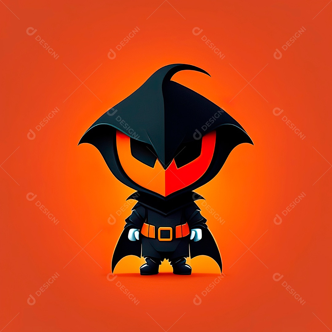 Mascote haloween minimalista.