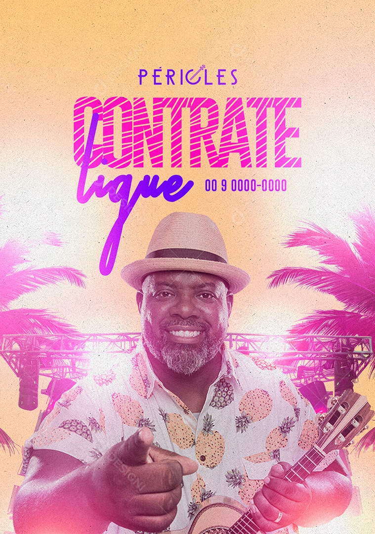 Contrate Flyer Péricles Social Media PSD Editável