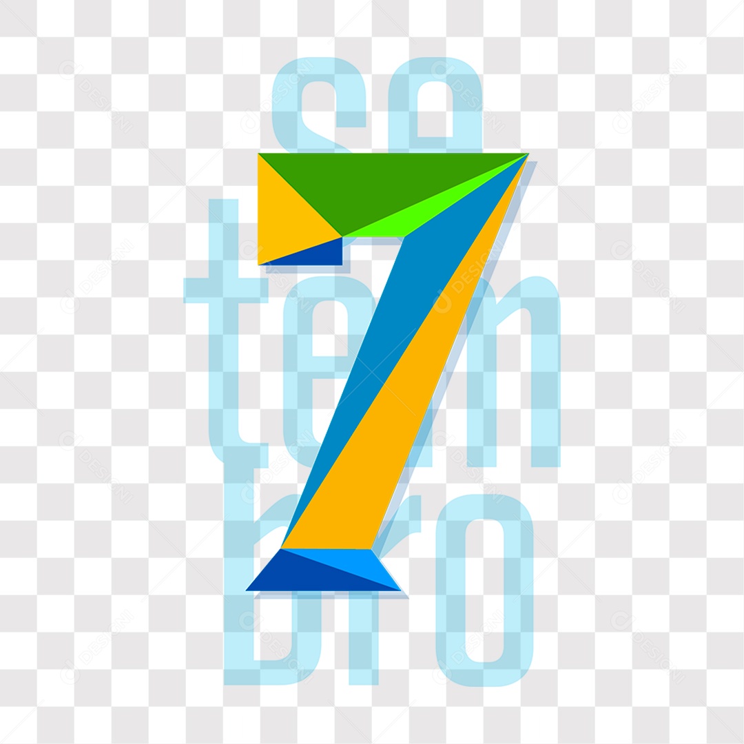 Lettering 7 de Setembro EPS + PNG