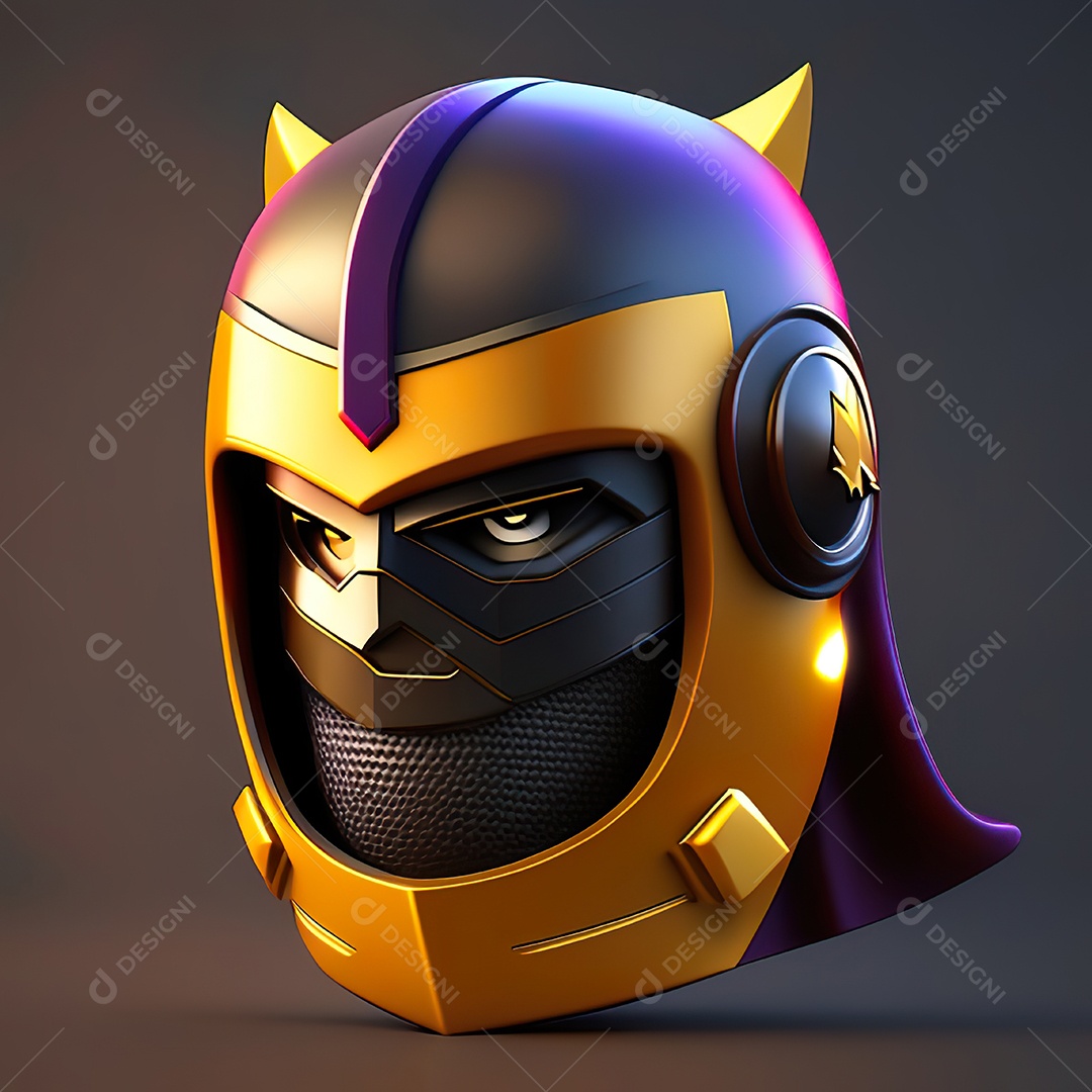 Herói emoji renderização altamente detalhada de 8k octanas