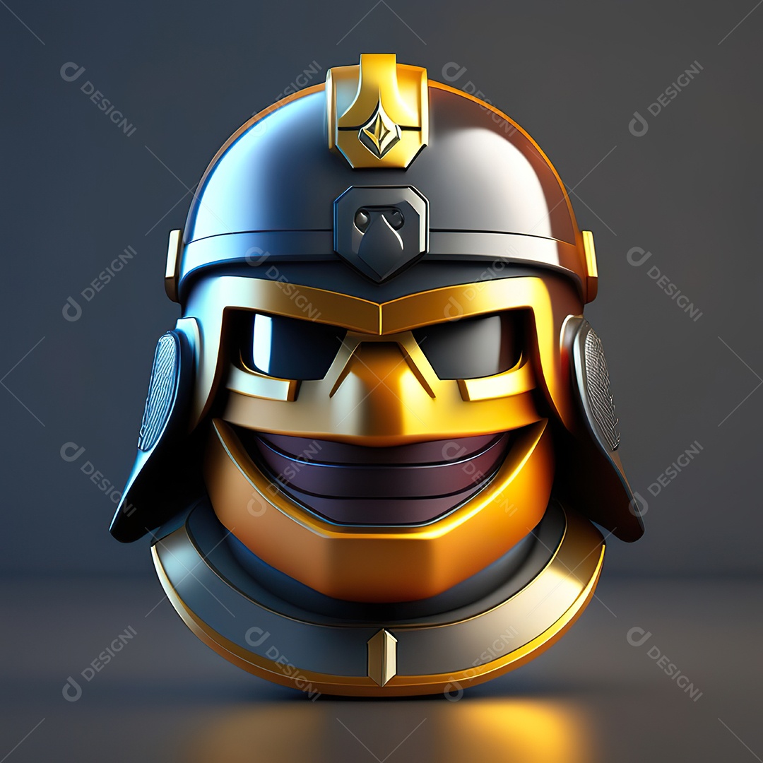 Herói emoji renderização altamente detalhada de 8k octanas