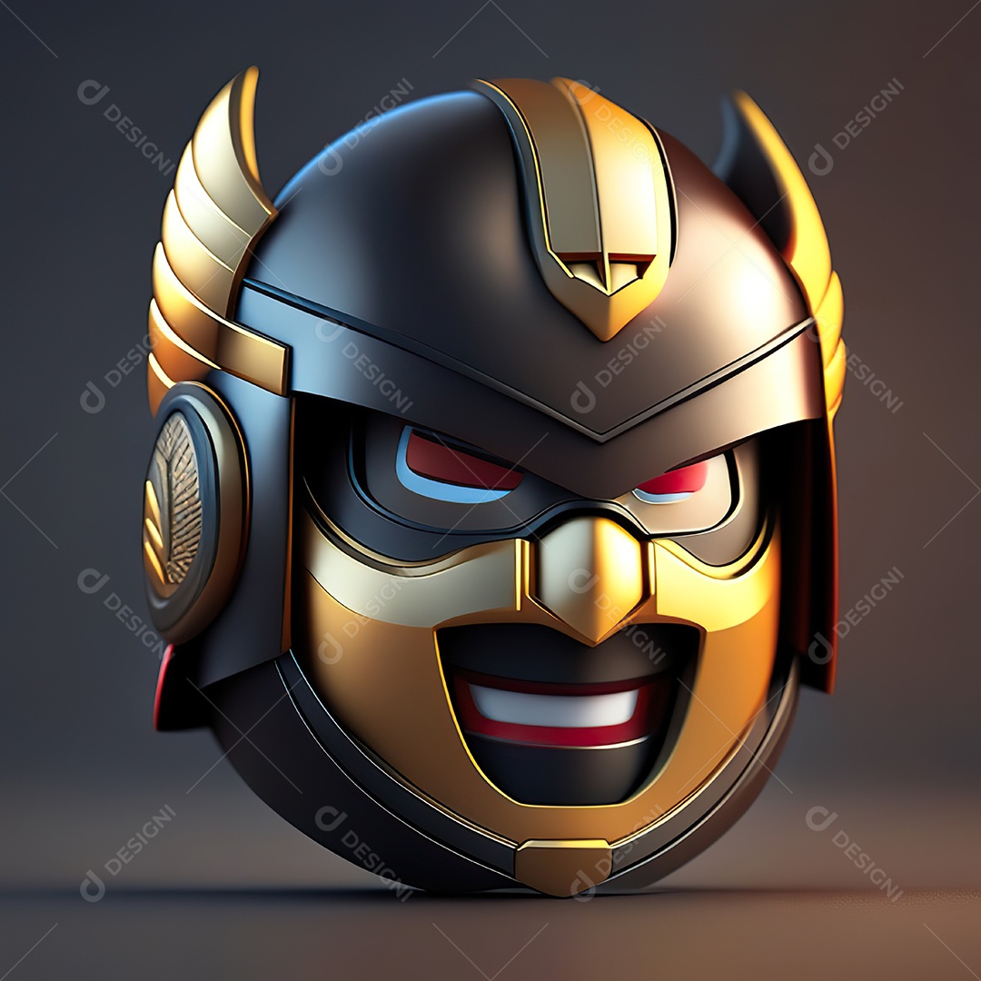 Herói emoji renderização altamente detalhada de 8k octanas