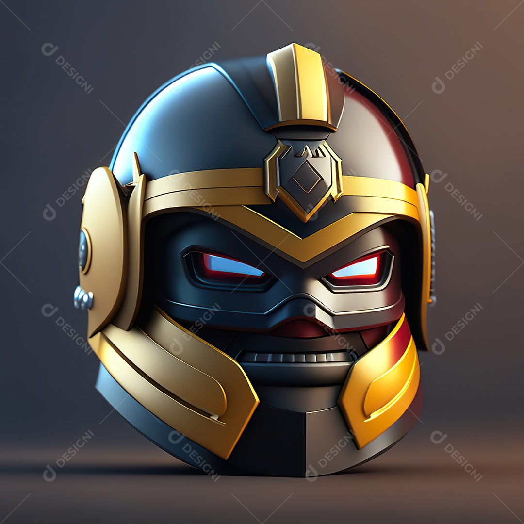 Herói emoji renderização altamente detalhada de 8k octanas