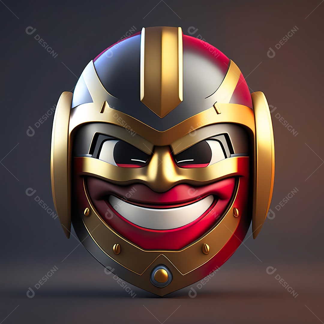 Herói emoji renderização altamente detalhada de 8k octanas