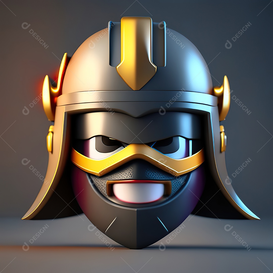 Herói emoji renderização altamente detalhada de 8k octanas