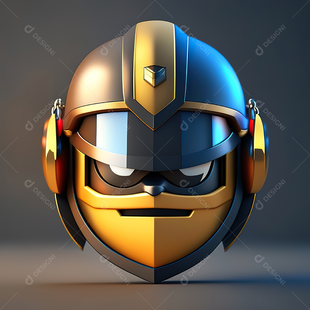 Herói emoji renderização altamente detalhada de 8k octanas