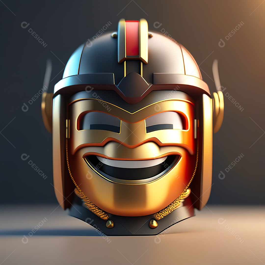 Herói emoji renderização altamente detalhada de 8k octanas