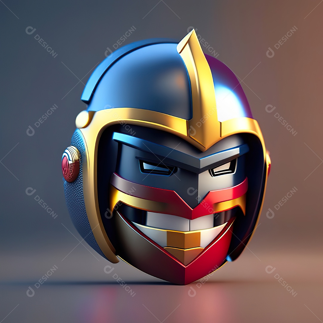 Herói emoji renderização altamente detalhada de 8k octanas