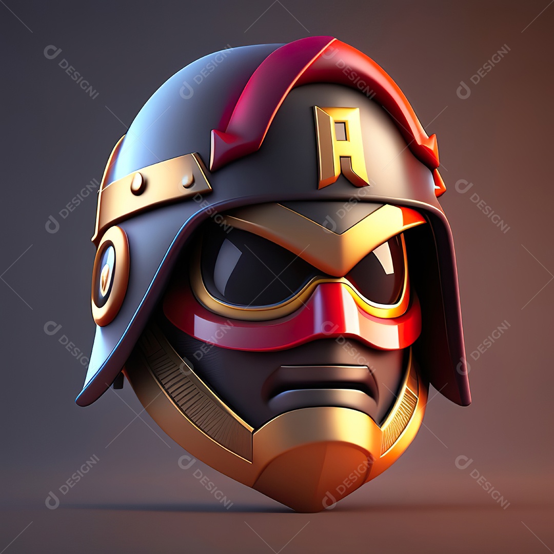 Herói emoji renderização altamente detalhada de 8k octanas