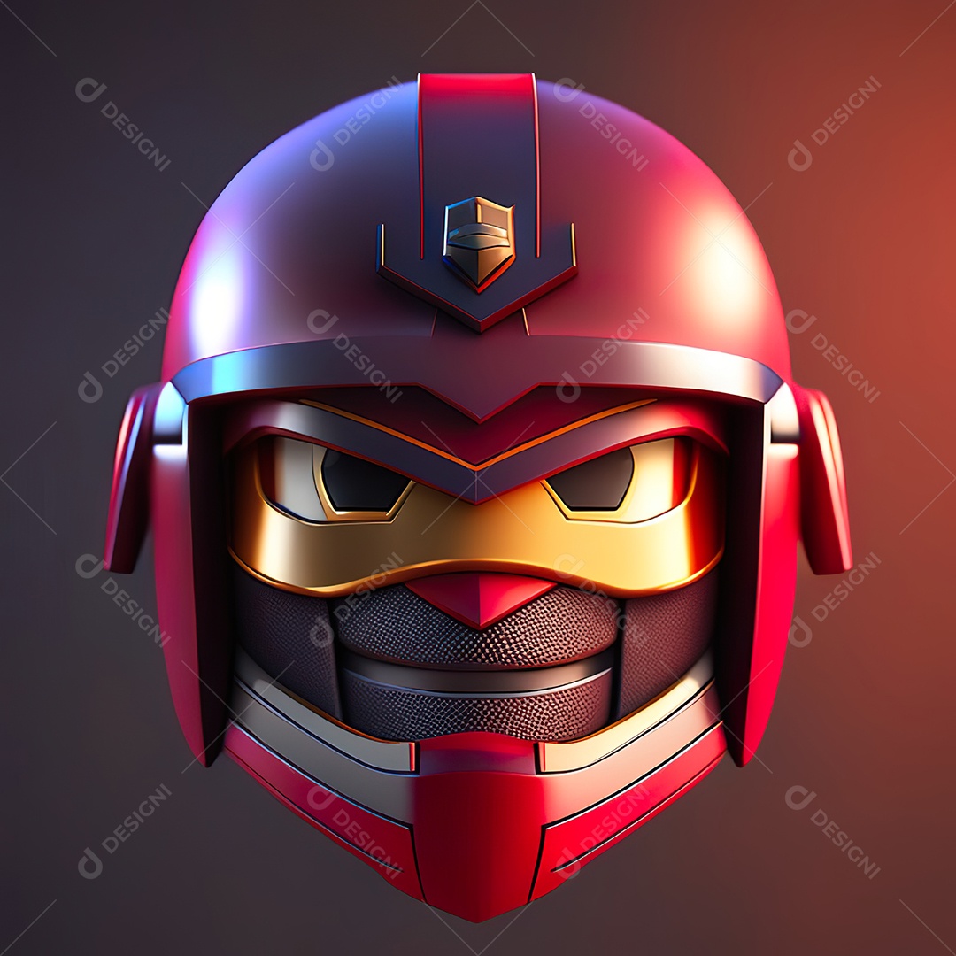 Herói emoji renderização altamente detalhada de 8k octanas