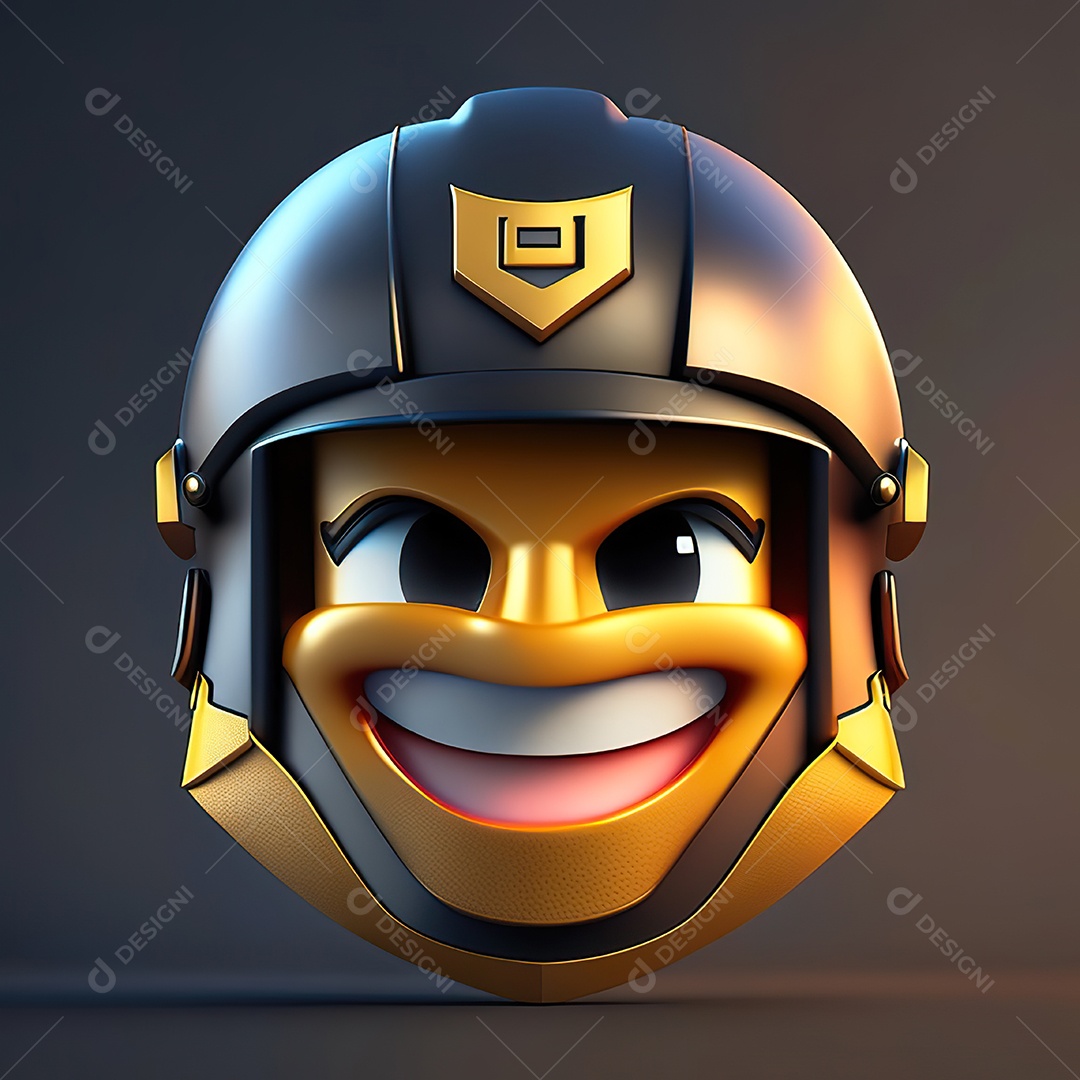 Herói emoji renderização altamente detalhada de 8k octanas