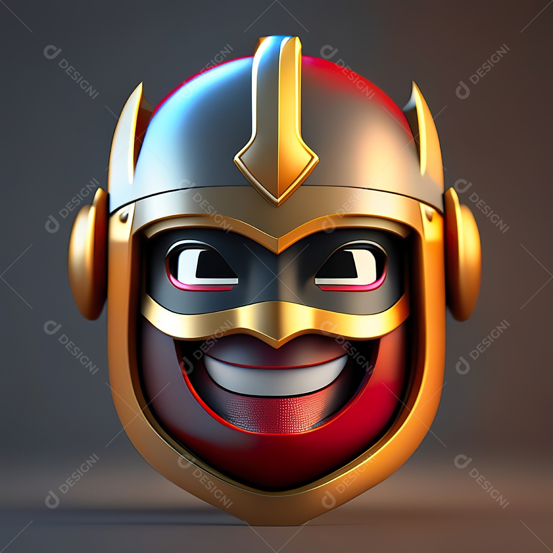 Herói emoji renderização altamente detalhada de 8k octanas