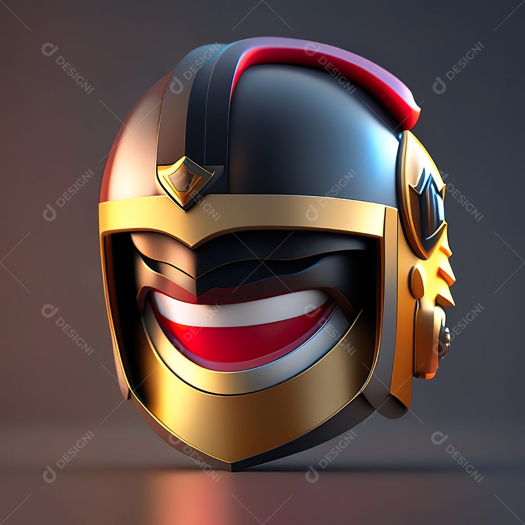 Herói emoji renderização altamente detalhada de 8k octanas