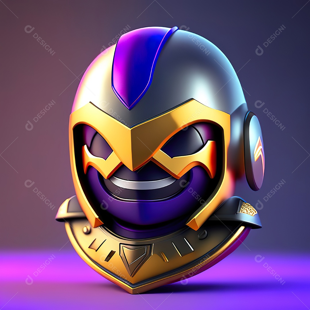 Herói emoji renderização altamente detalhada de 8k octanas