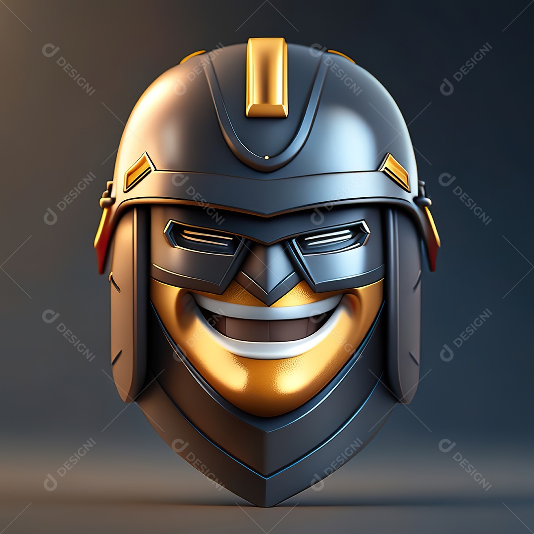 Herói emoji renderização altamente detalhada de 8k octanas