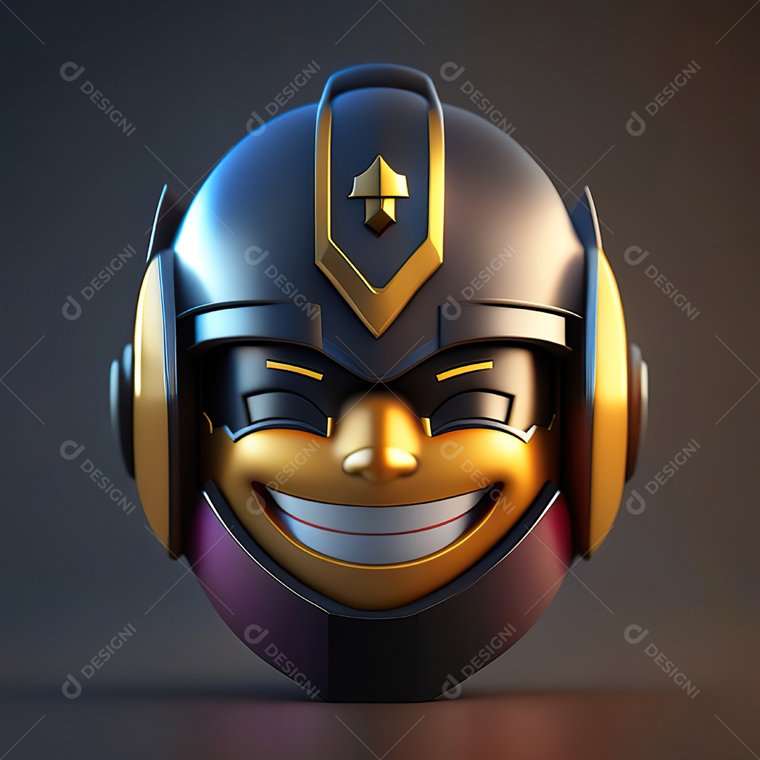 Herói emoji renderização altamente detalhada de 8k octanas