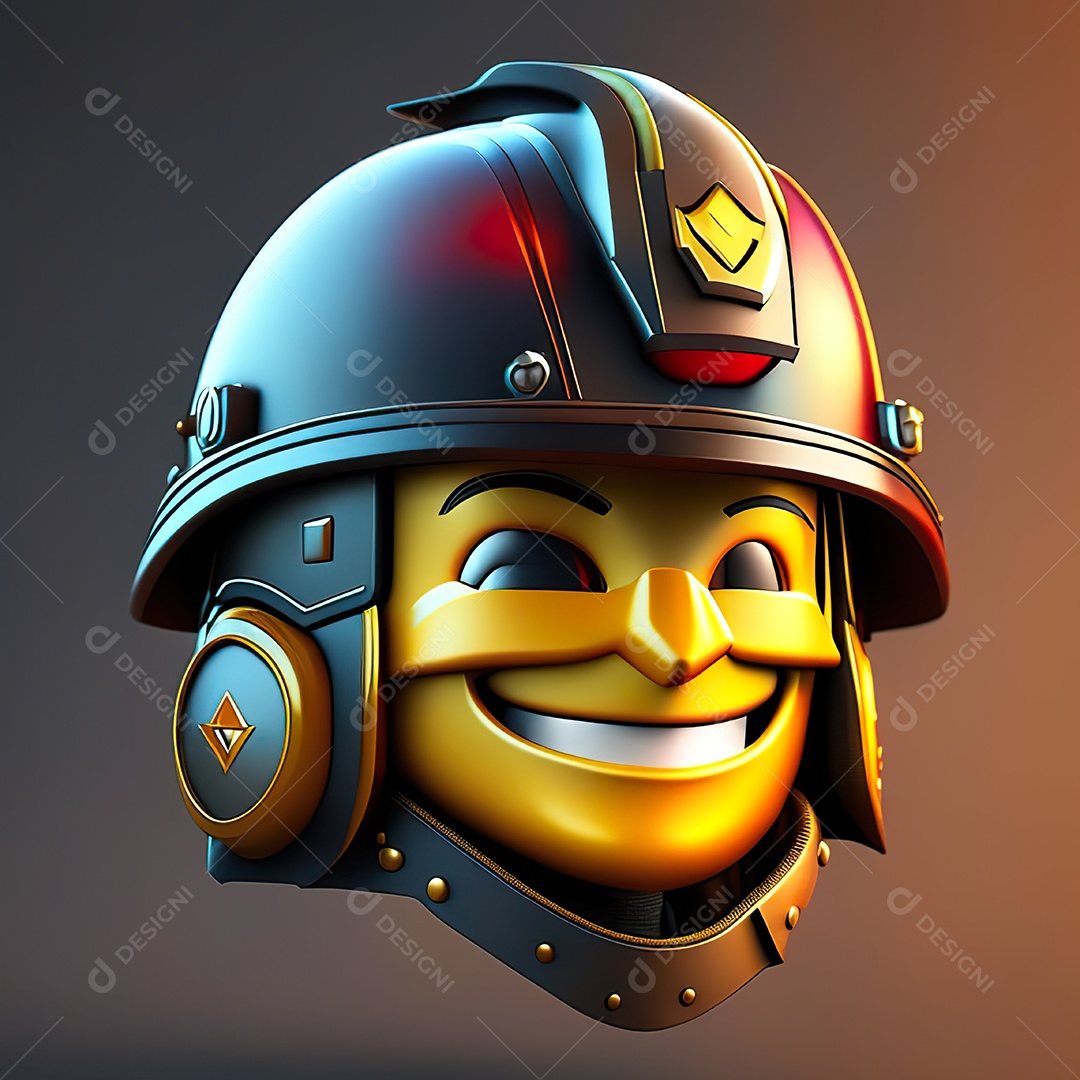 Herói emoji renderização altamente detalhada de 8k octanas