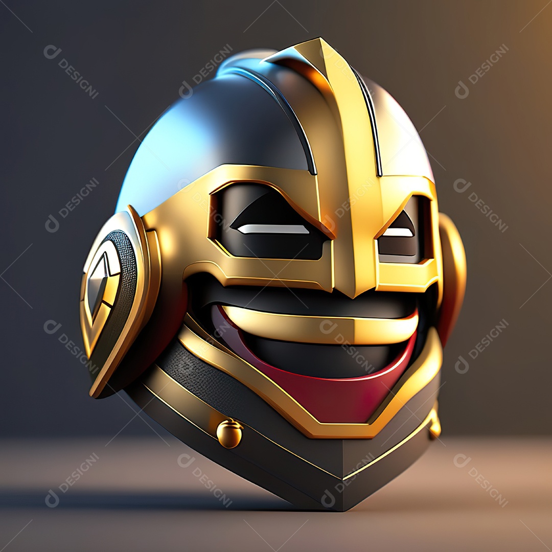 Herói emoji renderização altamente detalhada de 8k octanas