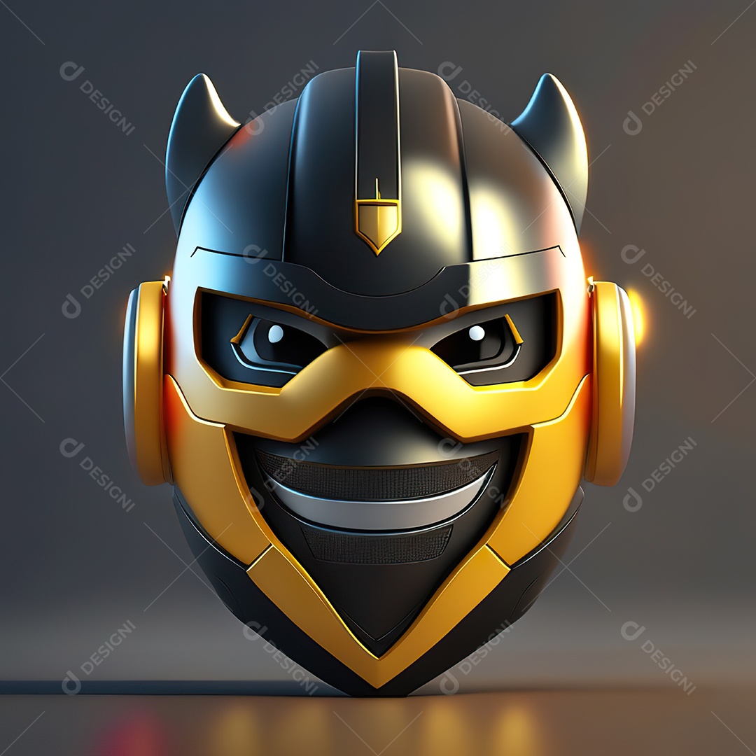 Herói emoji renderização altamente detalhada de 8k octanas