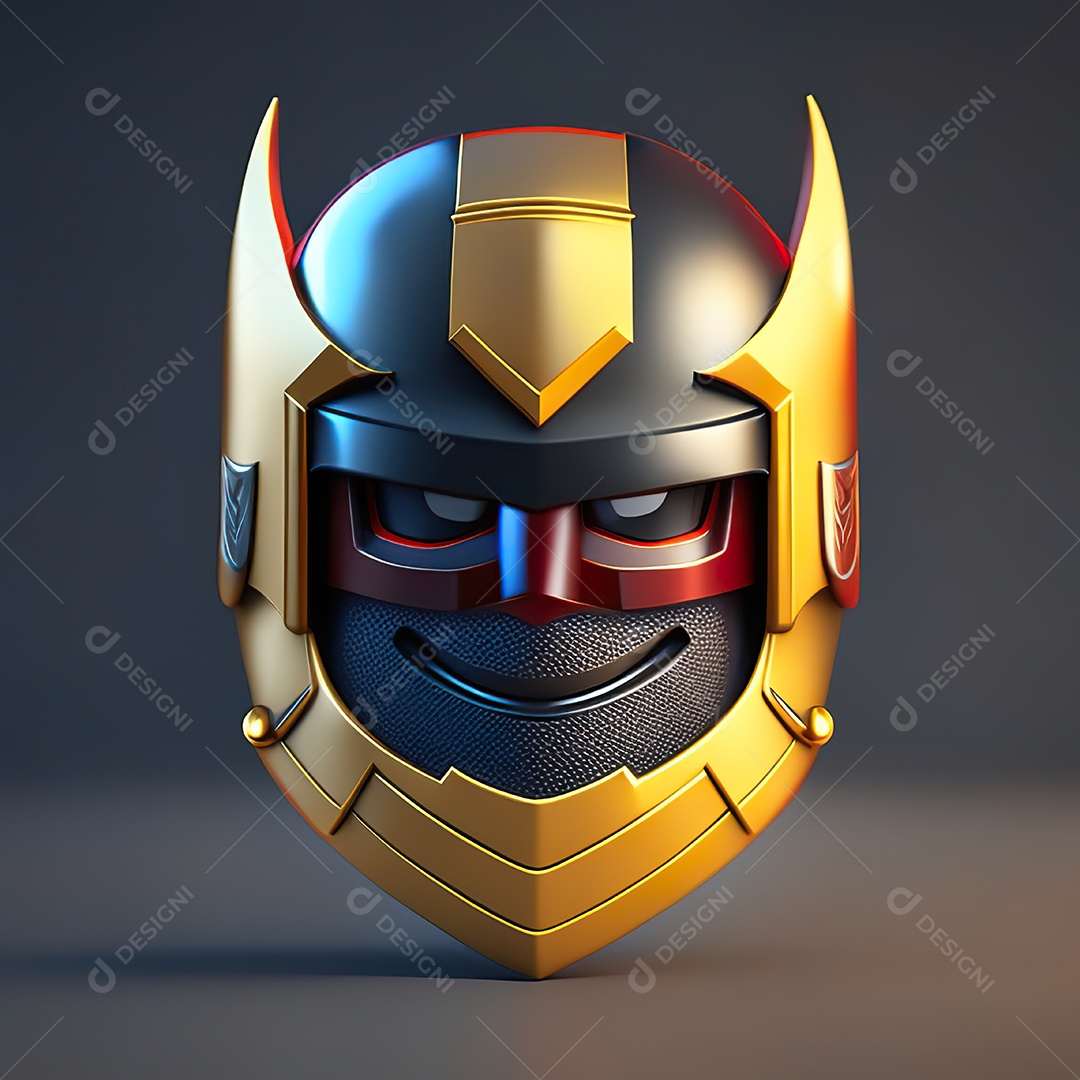 Herói emoji renderização altamente detalhada de 8k octanas