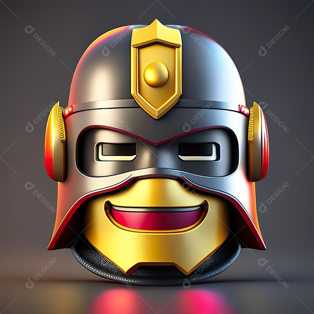 Herói emoji renderização altamente detalhada de 8k octanas