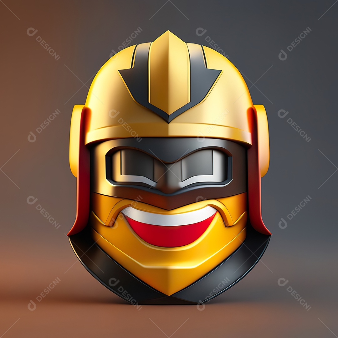 Herói emoji renderização altamente detalhada de 8k octanas