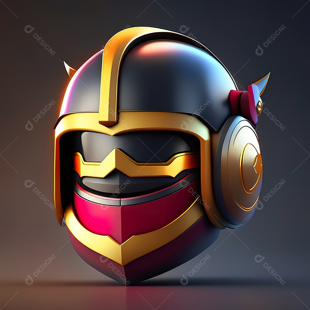 Herói emoji renderização altamente detalhada de 8k octanas