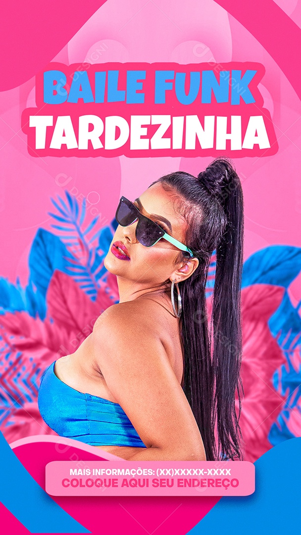 Story Baile Funk Tardezinha Flyer Social Media PSD Editável
