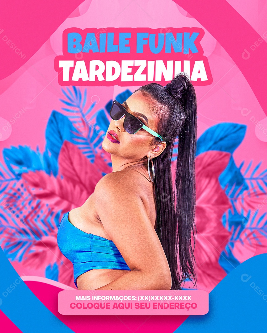 Baile Funk Tardezinha Flyer Social Media PSD Editável