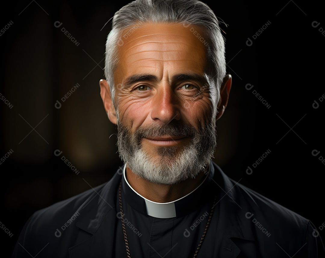 Padre ministro religioso da igreja católica