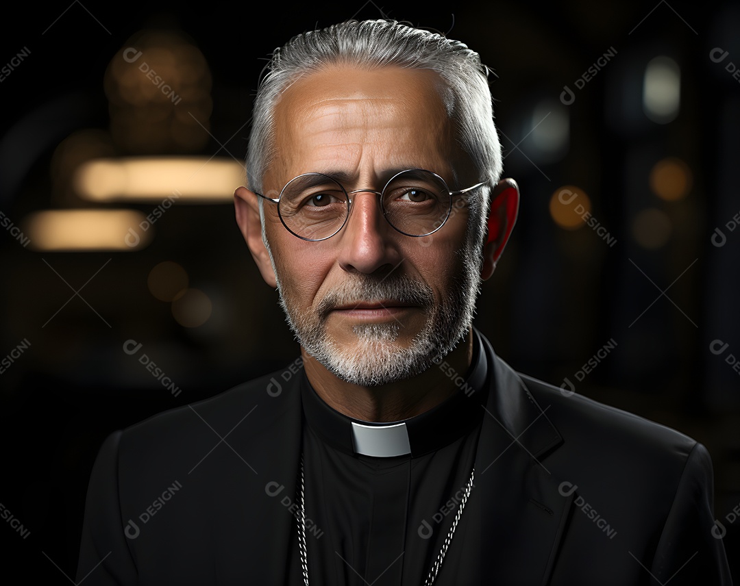 Padre ministro religioso da igreja católica