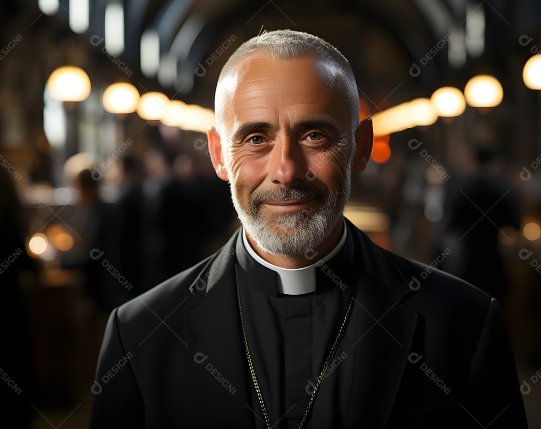 Padre ministro religioso da igreja católica