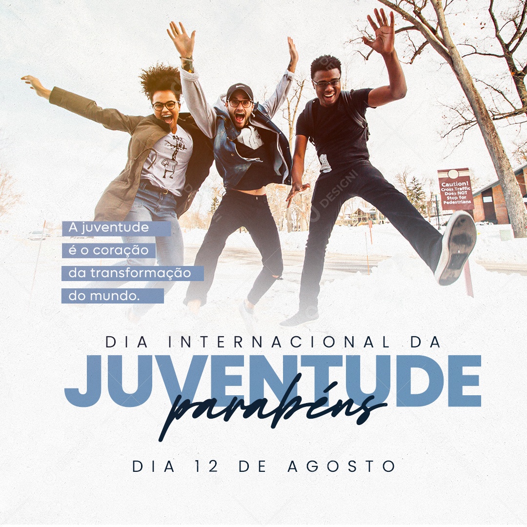 Dia Internacional da Juventude Social Media PSD Editável