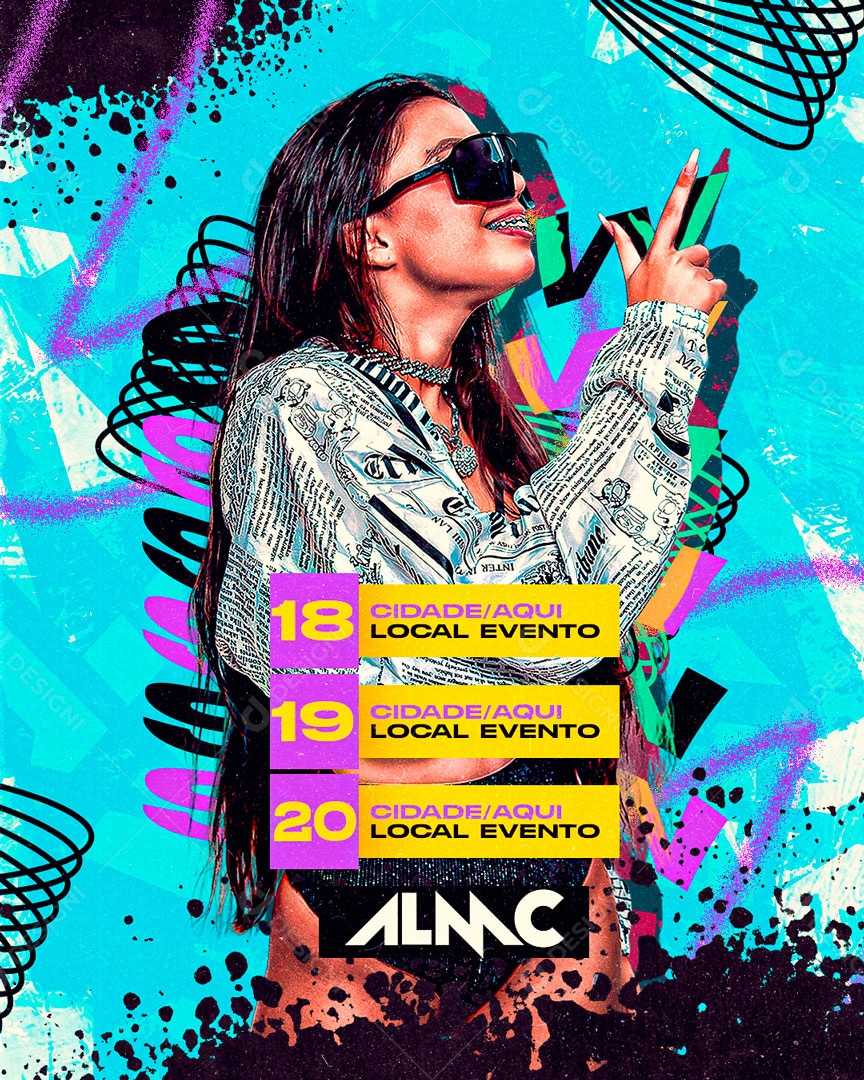 Flyer ALMC Soicial Media PSD Editável