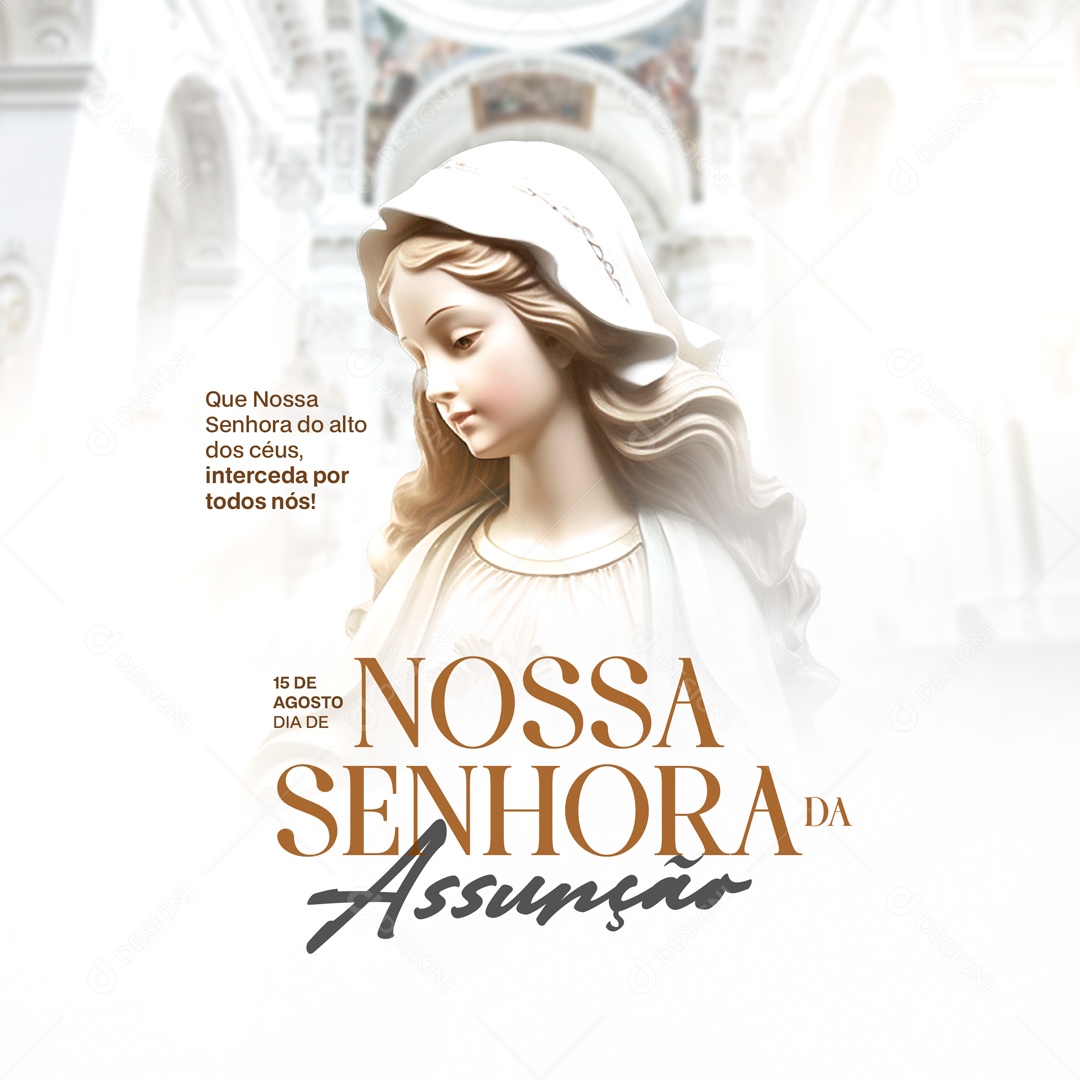 Social Media Que Nossa Senhora Do Alto Do Céus PSD Editável