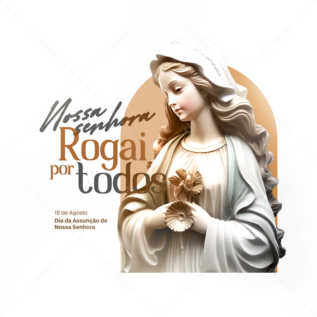 Social Media Dia Da Assunção De Nossa Senhora PSD Editável