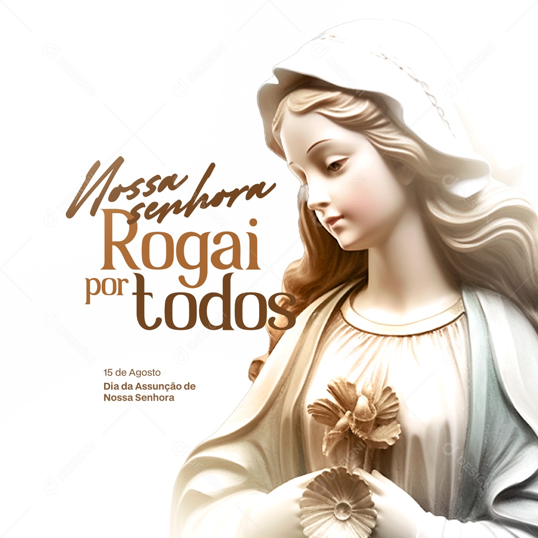 Social Media Nossa Senhora Rogai Por Todos PSD Editável