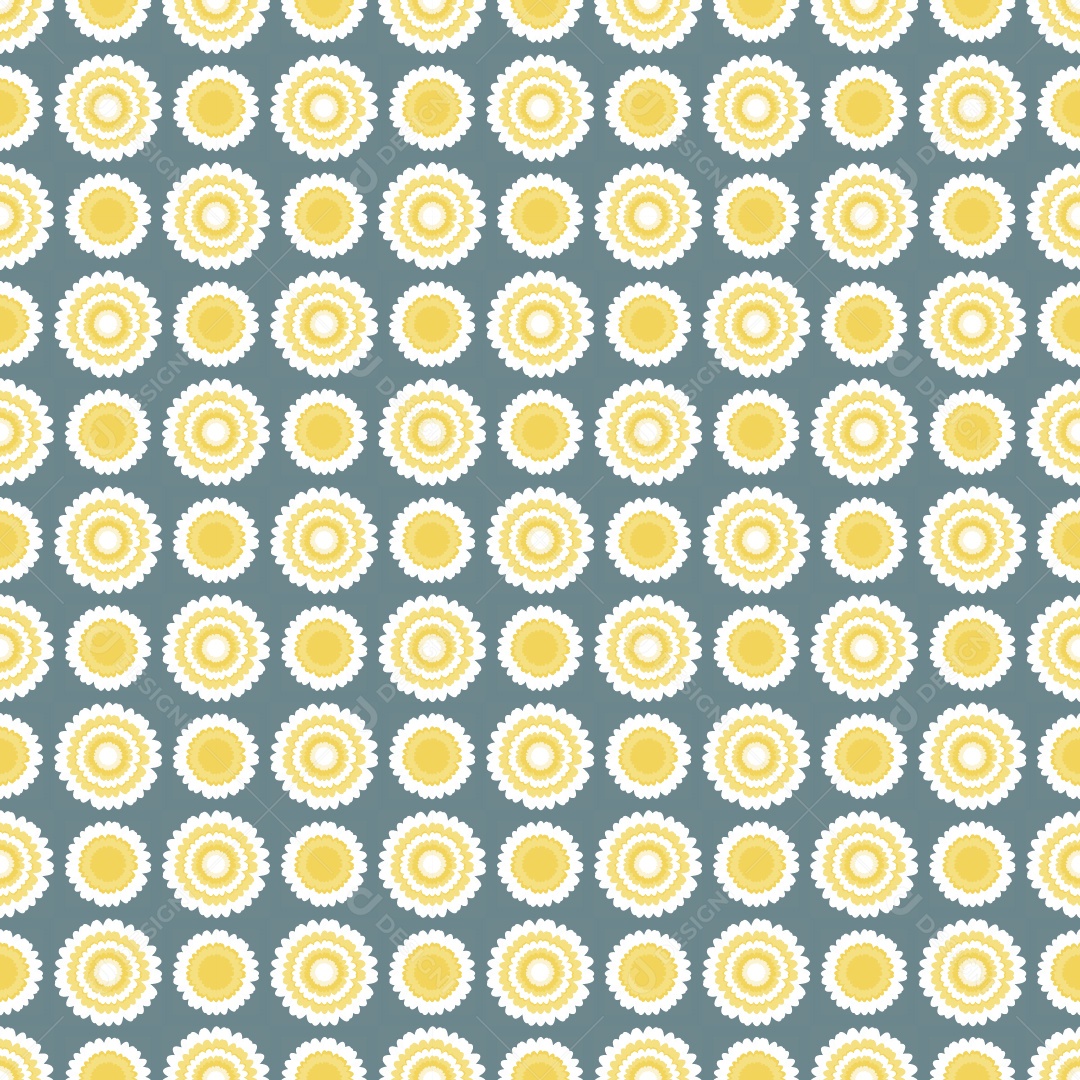 Padrão de Flores Vetor EPS