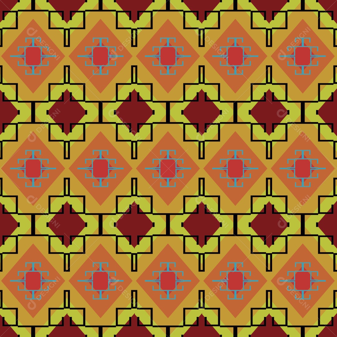 Padrão Geométrico Vetor EPS