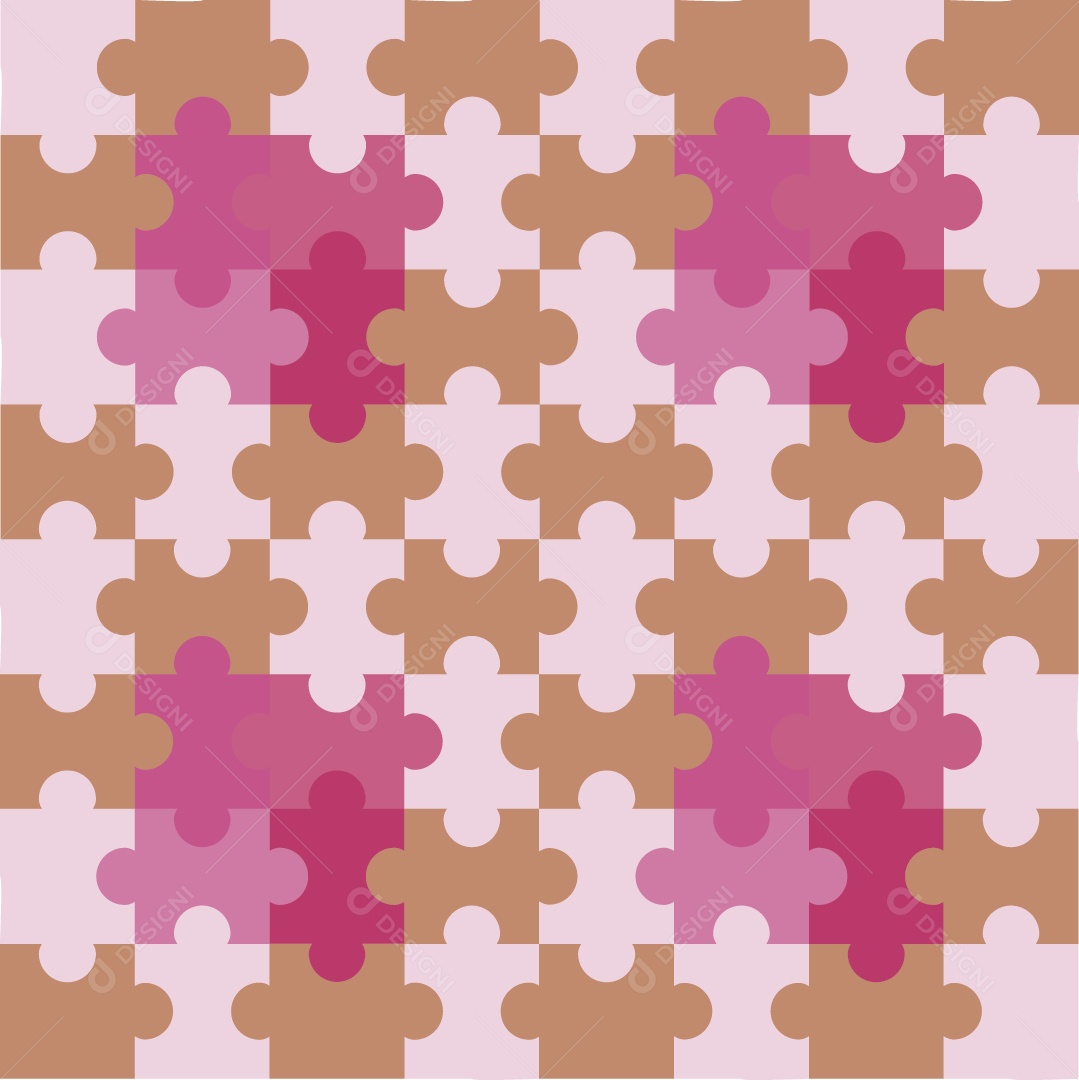Padrão de Quebra Cabeça Vetor EPS
