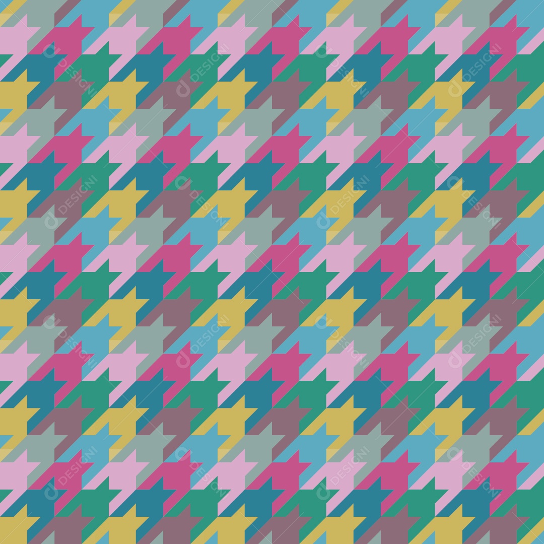 Padrão Houndstooth Vetor EPS