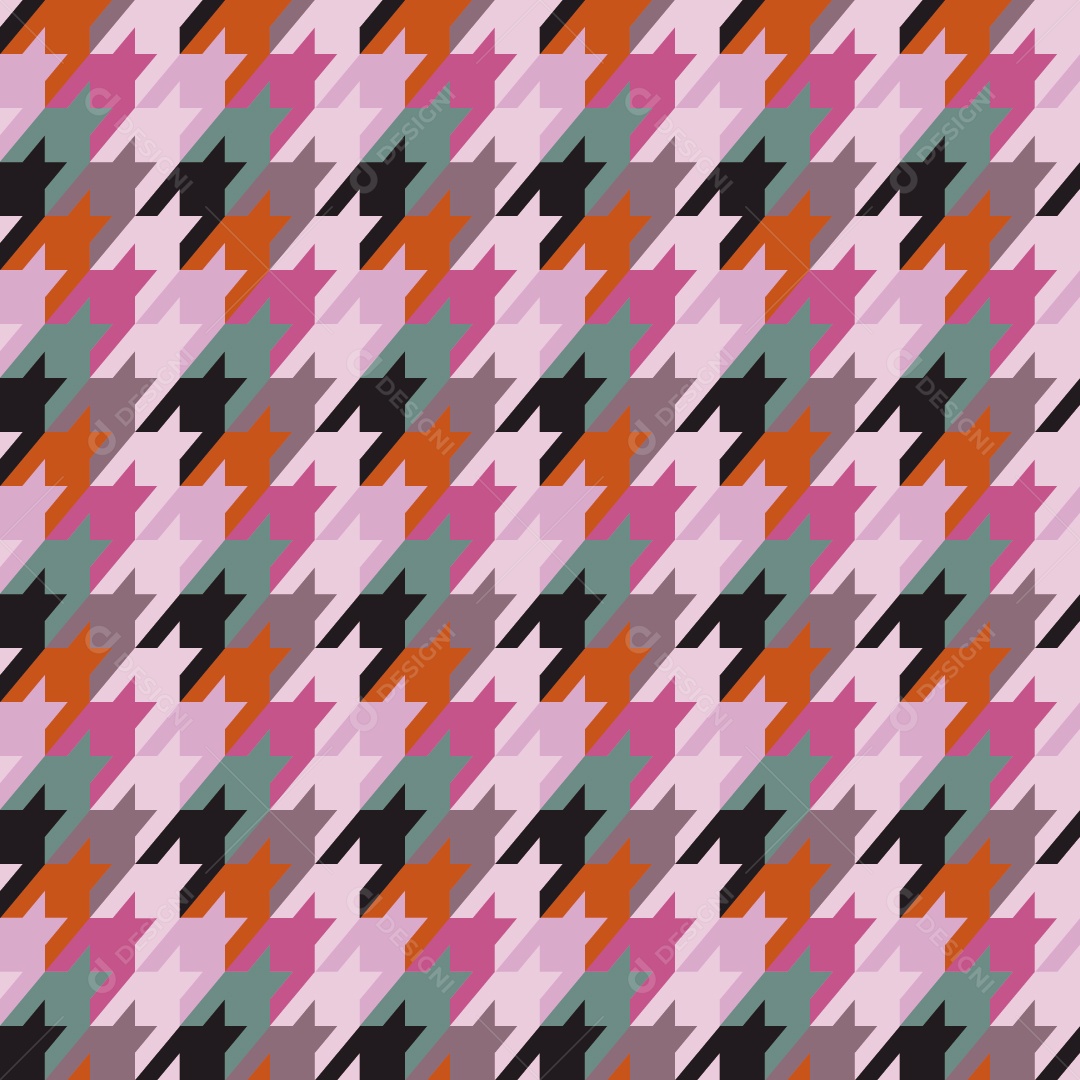 Padrão de Houndstooth Vetor EPS