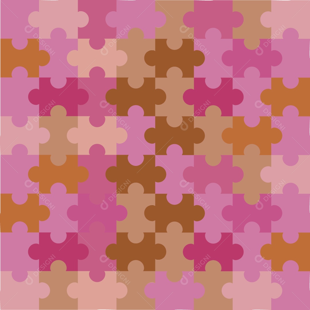 Padrão de Quebra Cabeça Vetor EPS