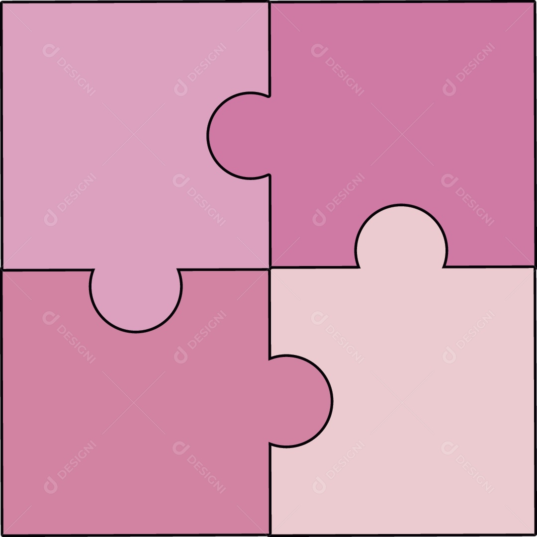 Padrão de Quebra Cabeça Vetor EPS