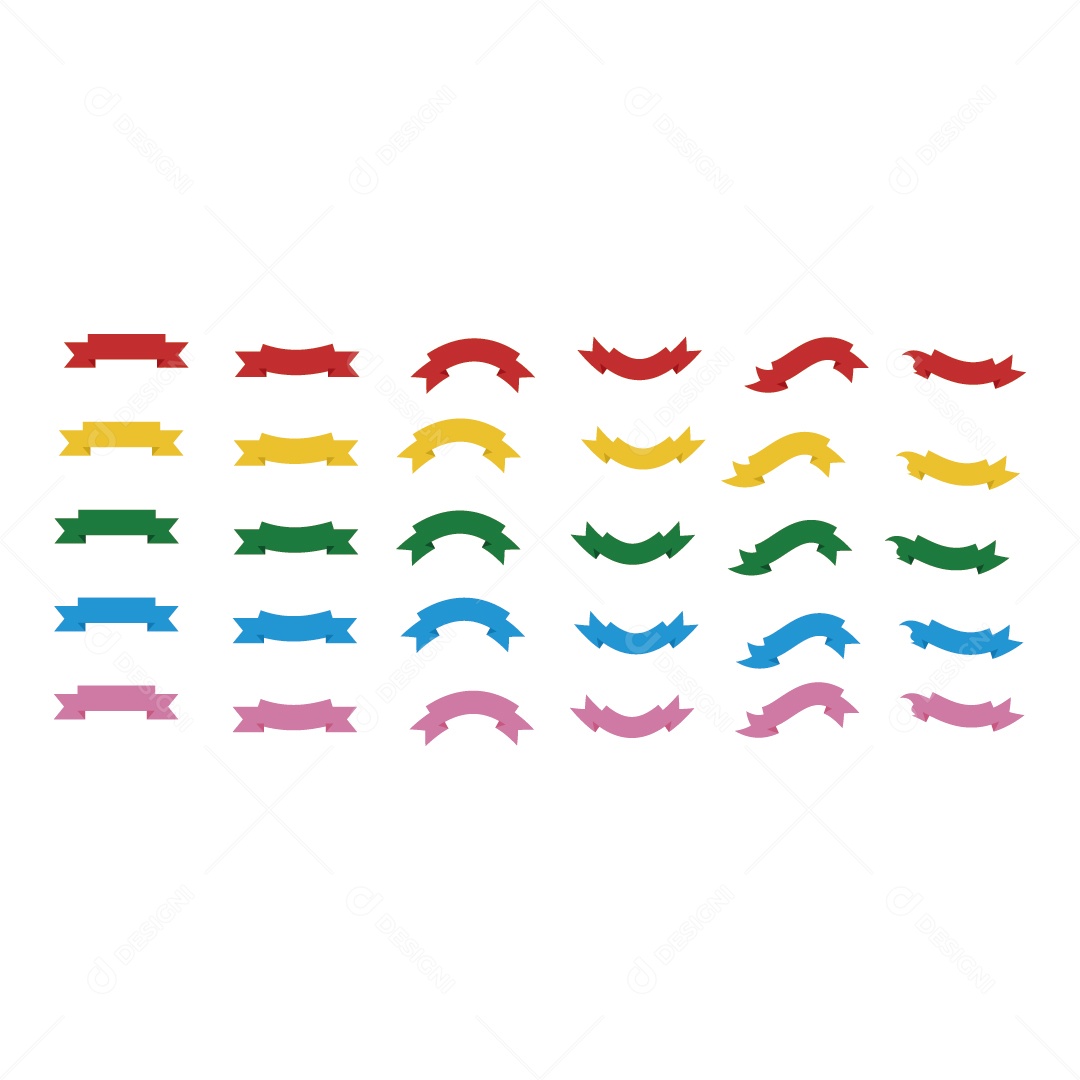 Padrão de Fitas Coloridas Vetor EPS