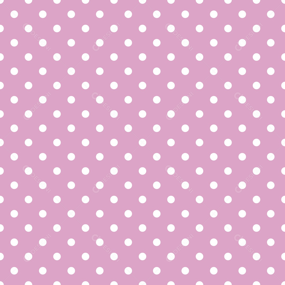 Padrão Rosa com Bolinhas Brancas Vetor EPS