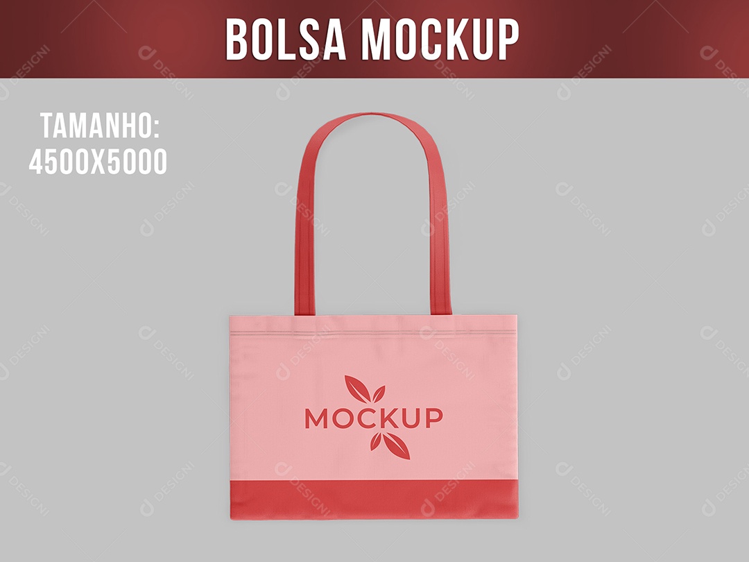 Mockup Bolsa Social Media PSD Editável
