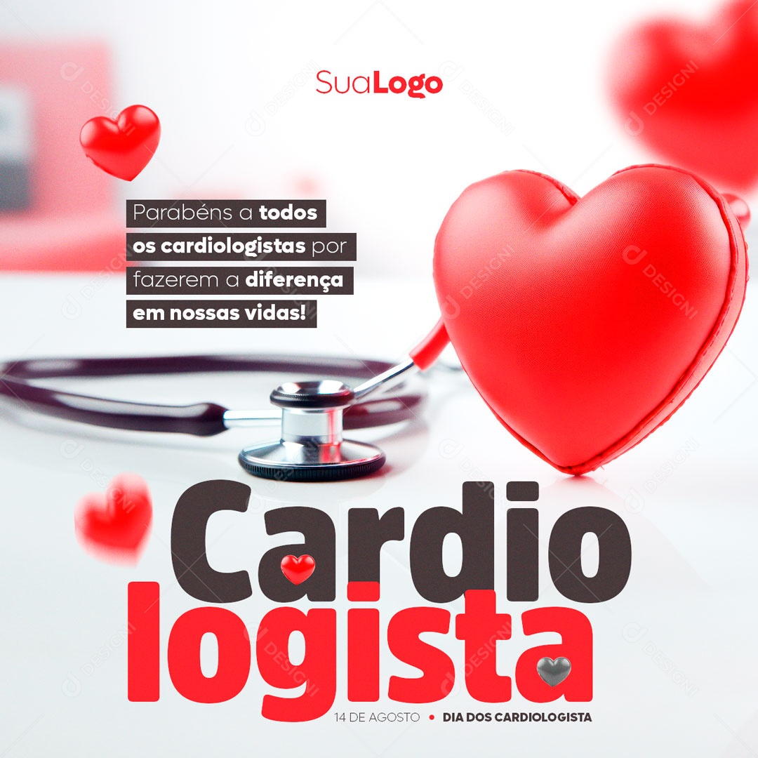 Dia Do Cardiologista Social Media PSD Editável