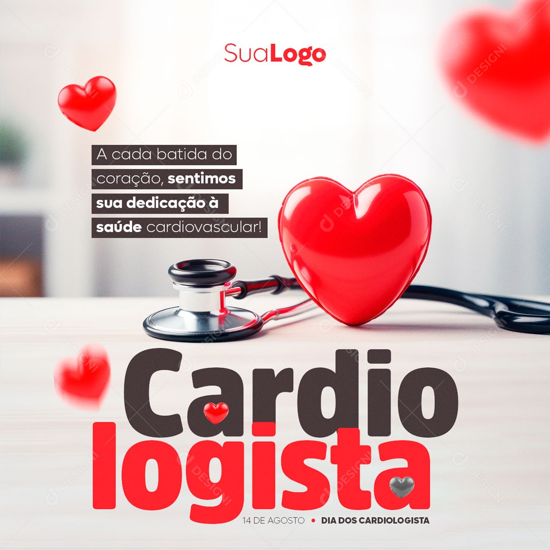 Dia Do Cardiologista Social Media PSD Editável
