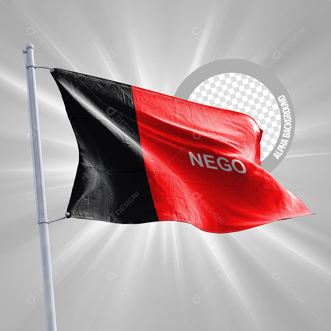 Elemento 3D Bandeira Da Paraíba Para Composição PSD